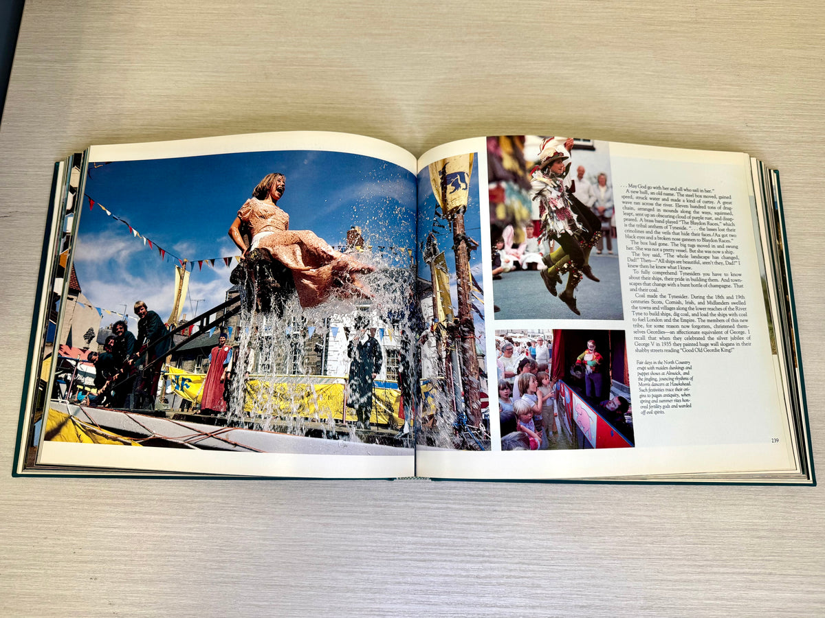 Libro "National Geographic Discovering Britain & Ireland" de 1985, por Jonathan B. Tourtellot