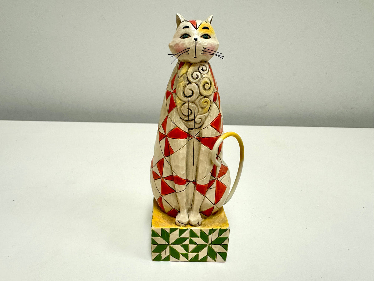 Figura de gato "Abraham" de Jim Shore de 2003