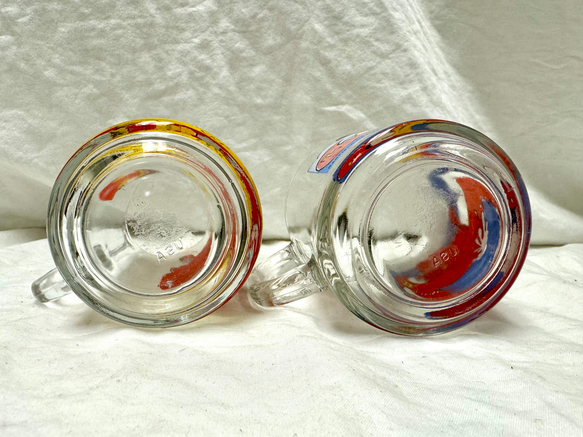 Tazas de cristal de novedad Garfield de McDonald's de 1978