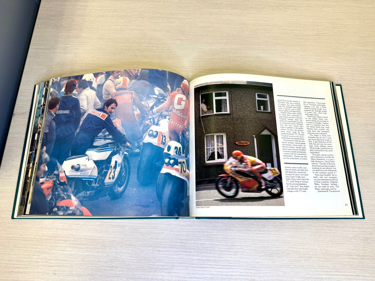 Libro "National Geographic Discovering Britain & Ireland" de 1985, por Jonathan B. Tourtellot