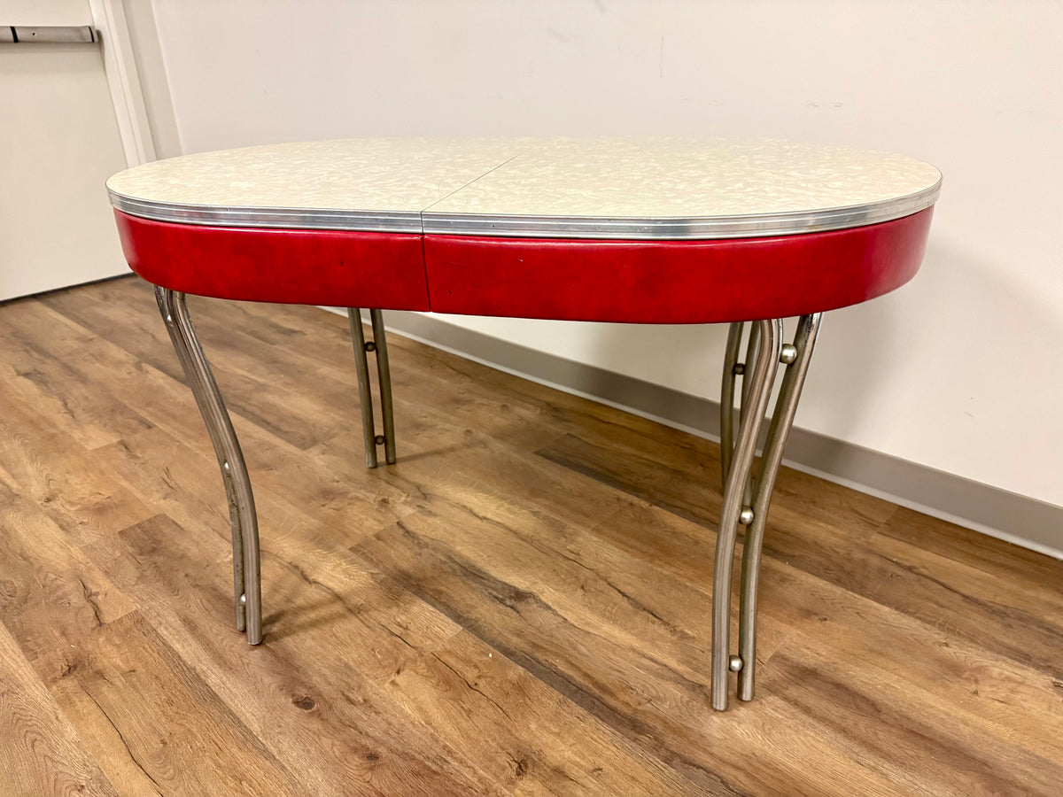 Juego de comedor rojo de los años 50