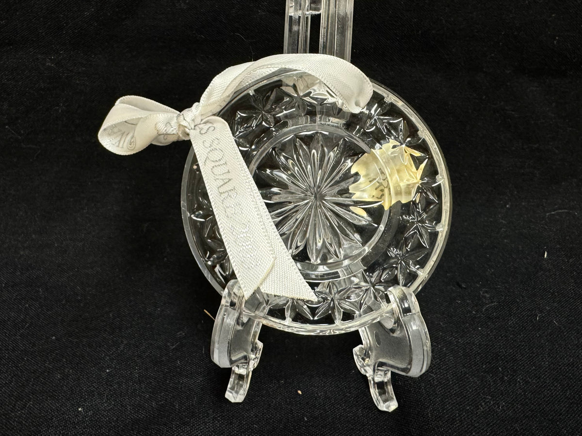 Adorno navideño de cristal de Waterford 2003 "Esperanza de coraje"