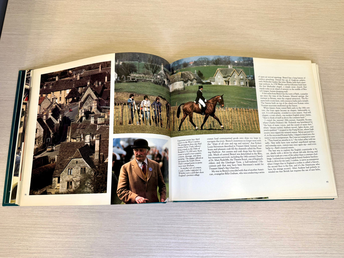 Libro "National Geographic Discovering Britain & Ireland" de 1985, por Jonathan B. Tourtellot