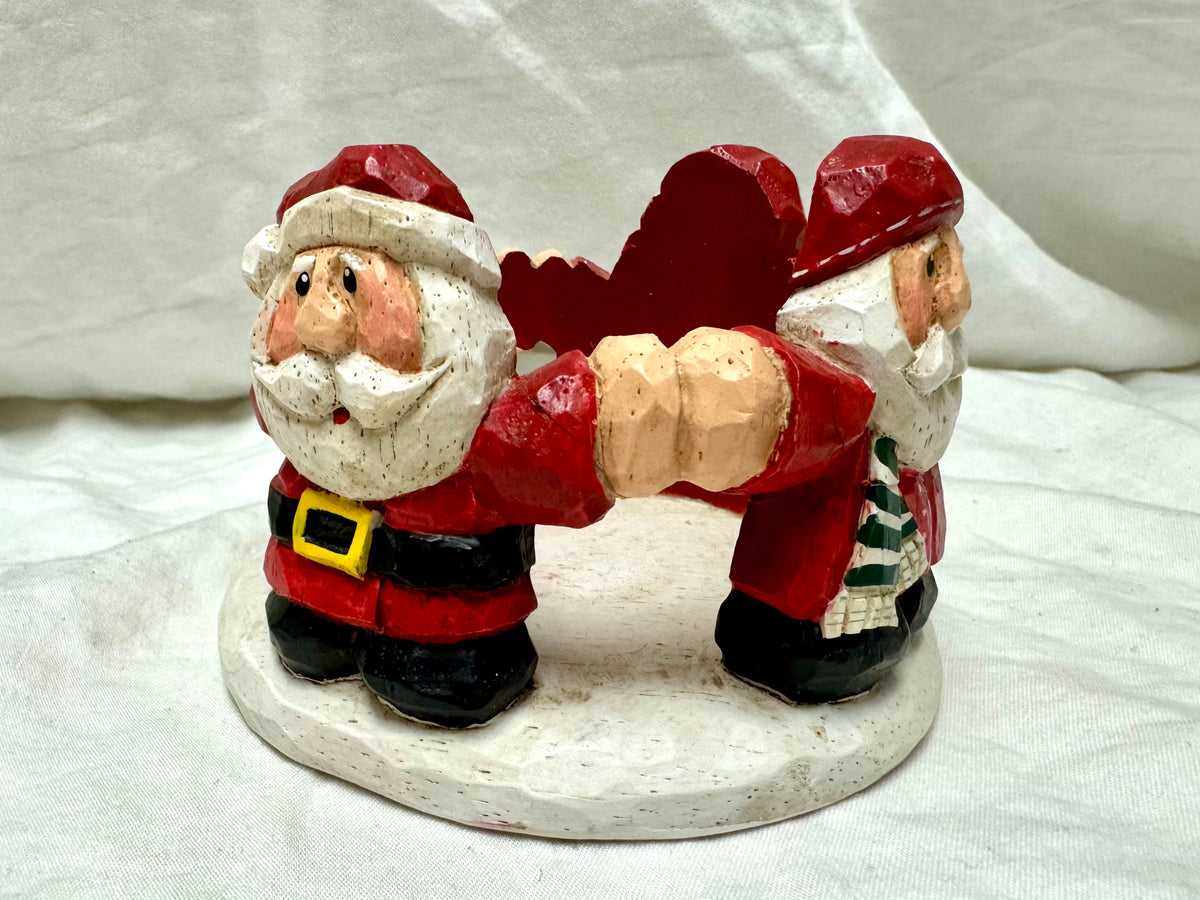 Santa Candle Holder