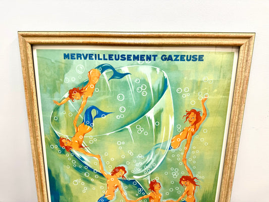 Source Brault Sparkling Water Framed Poster