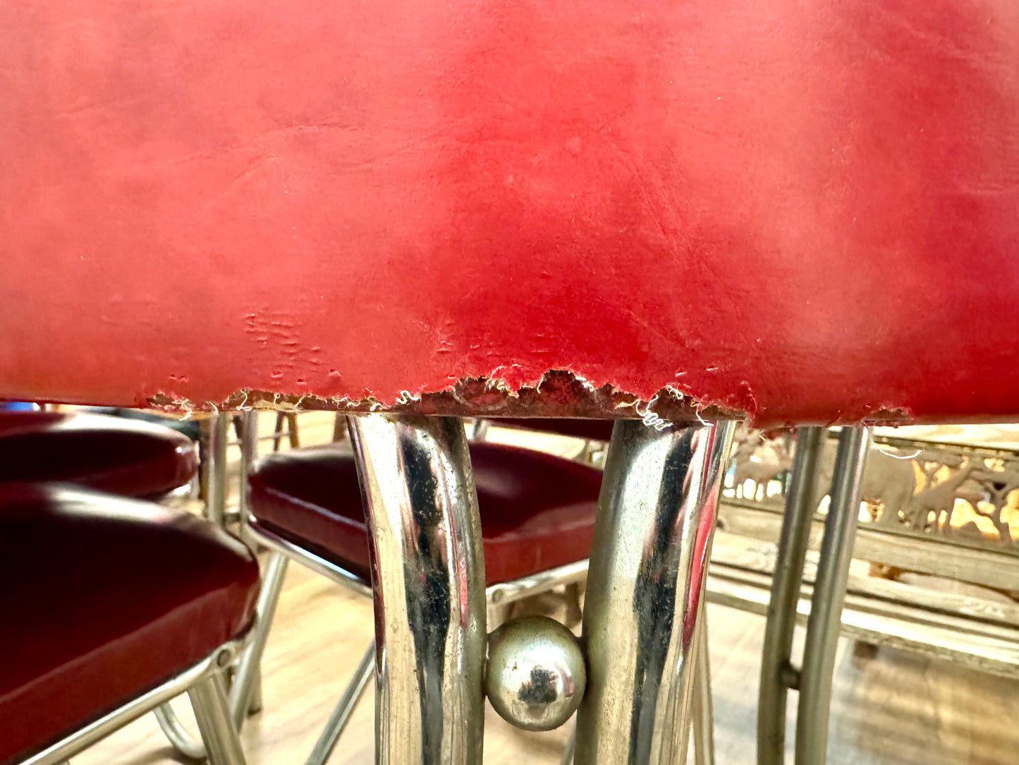 1950s Red Dining Set