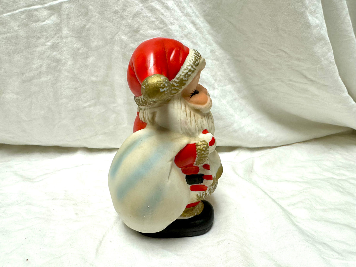 Hucha de cerámica de Papá Noel de los años 70