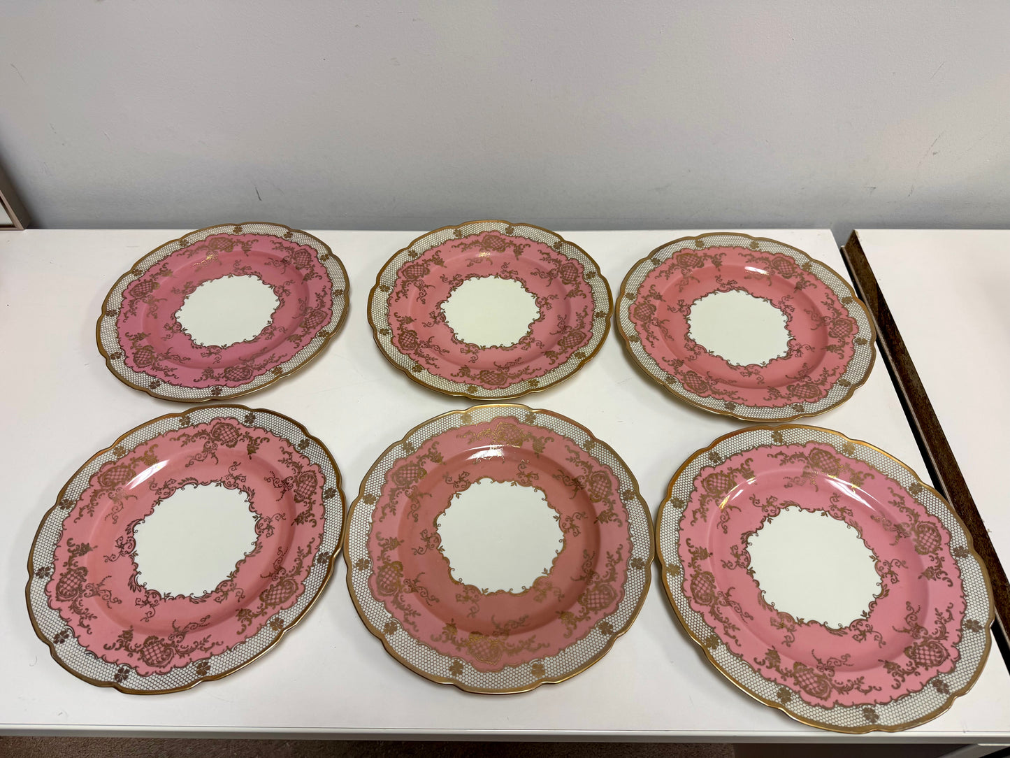 Shumann Bavaria Pink/Gold Plate Set