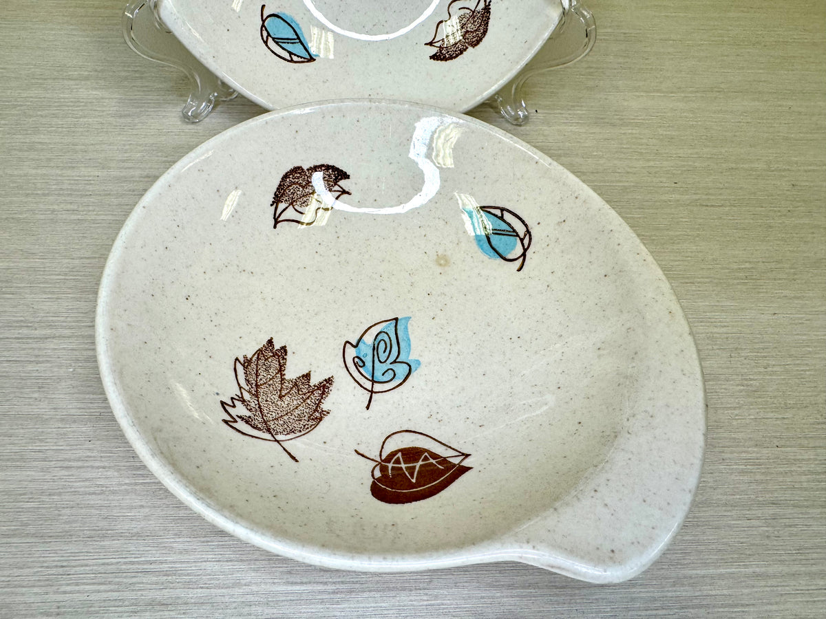 1950s Falling Leaves Plates