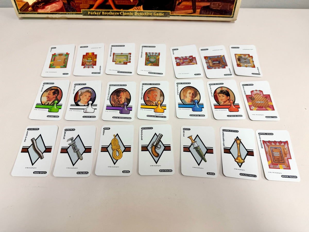 1986 Clue Classic Detective Game