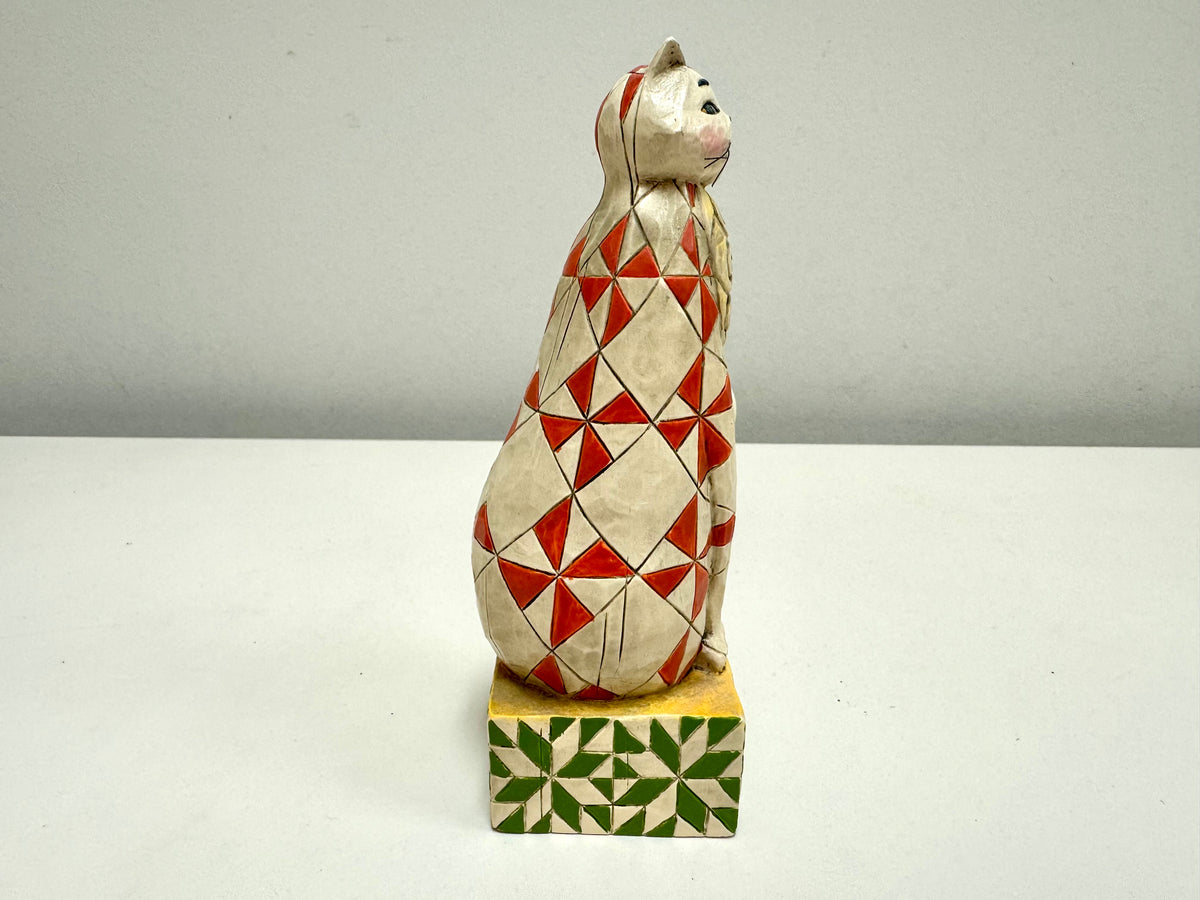 Figura de gato "Abraham" de Jim Shore de 2003