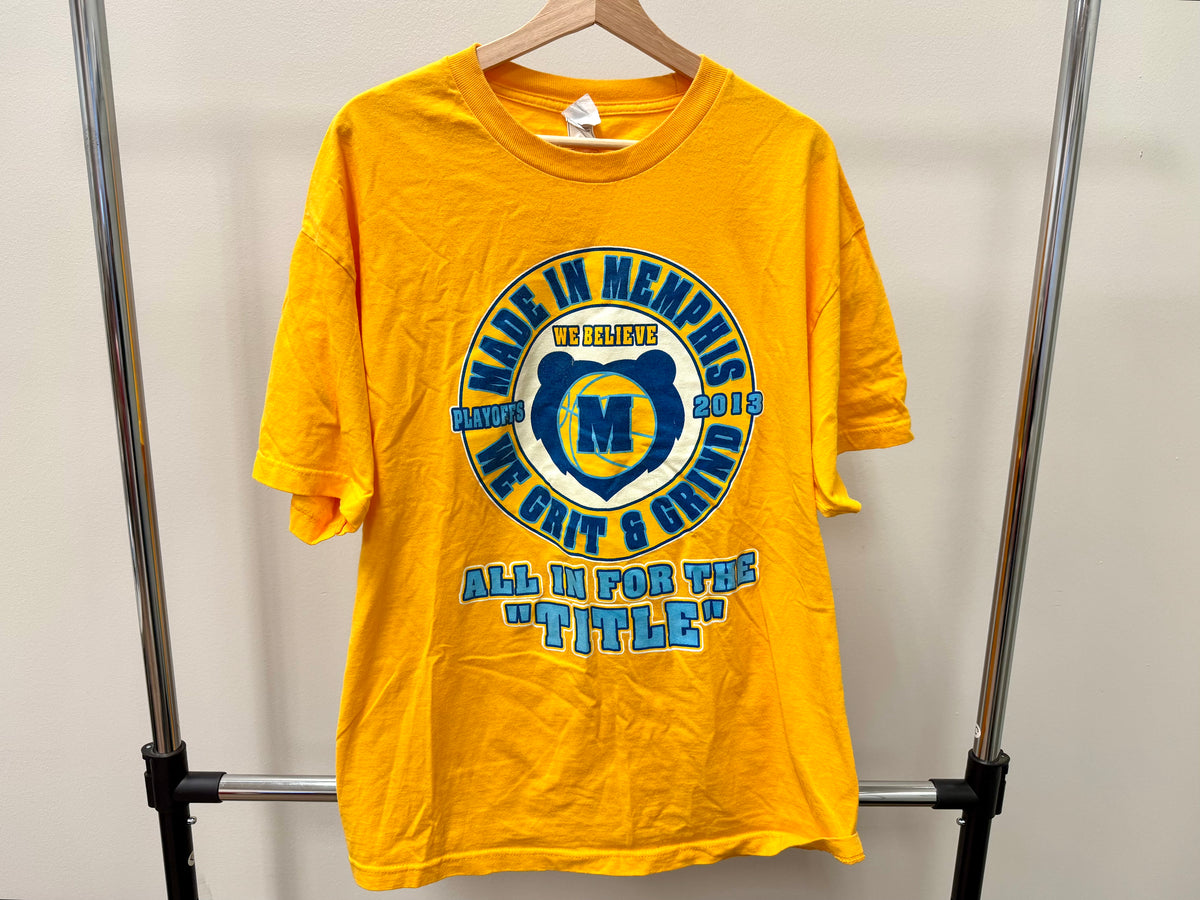 Camiseta de los Playoffs de 2013 de los Memphis Grizzlies "Hecho en Memphis"