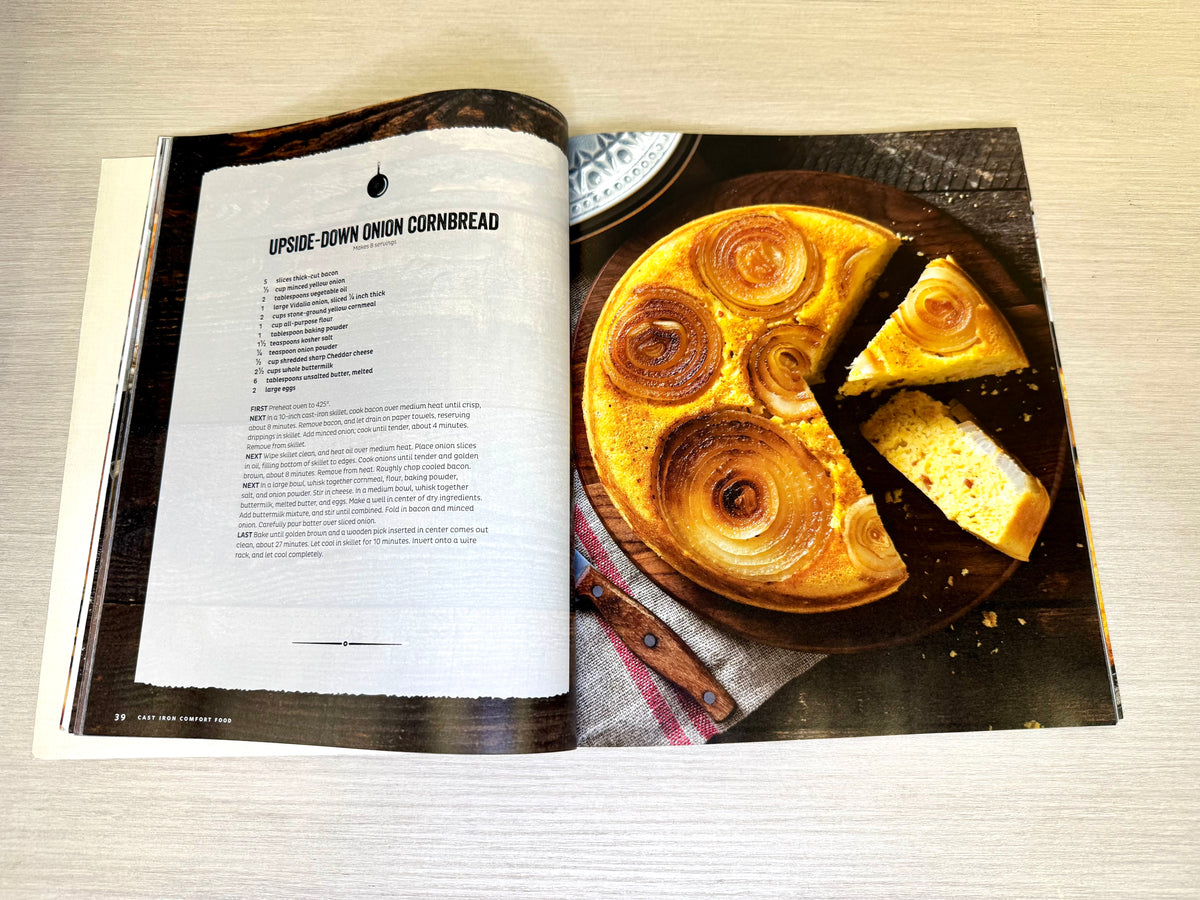 Libro de comida reconfortante en hierro fundido
