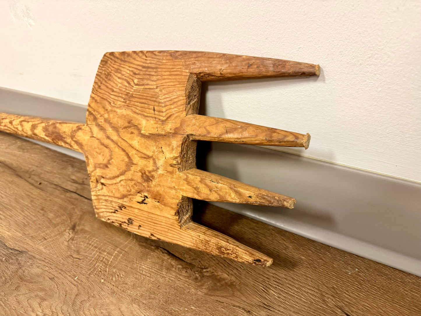 Antique Wooden Pitch Fork