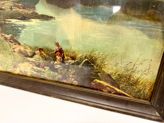 Antique Mountainside Print of Sidney Richard Percy