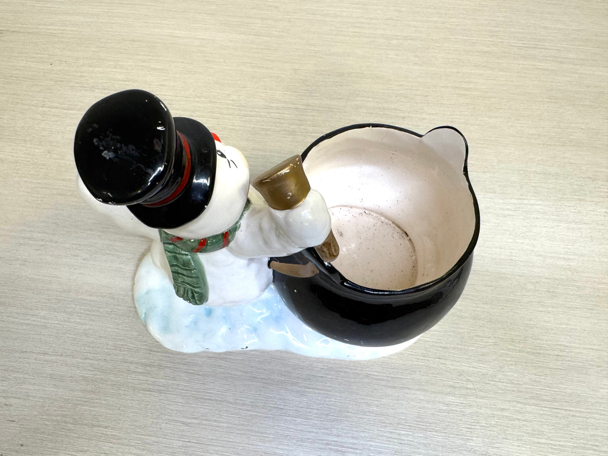 1992 Holland Floral Ceramic Snowman