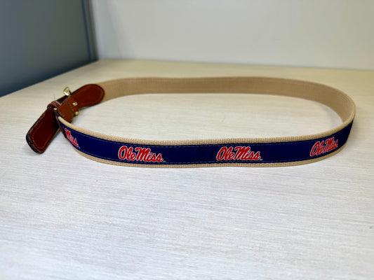 Ole Miss Ribbon Belt