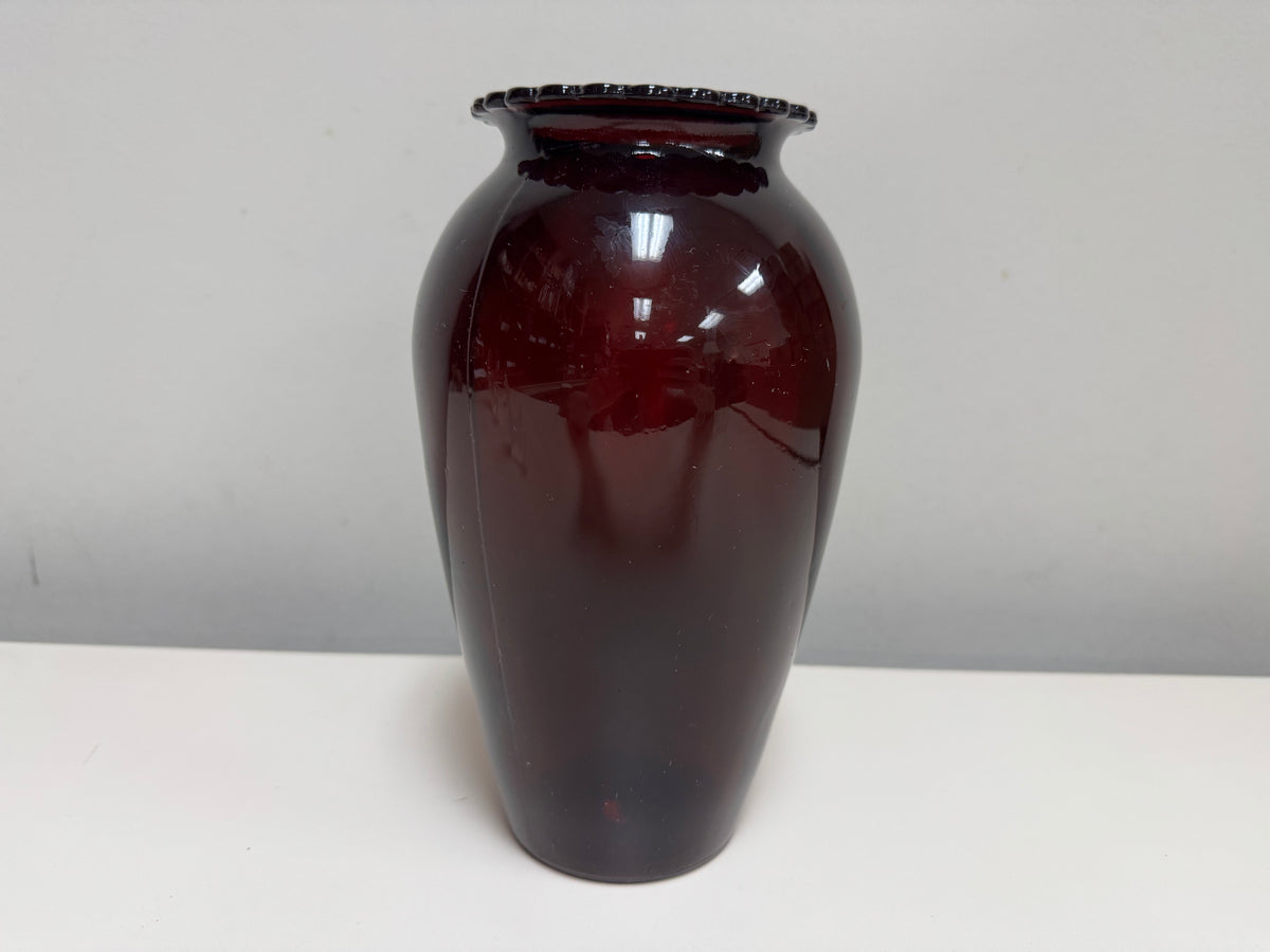Anchor Hocking Large Ruby Red Vase
