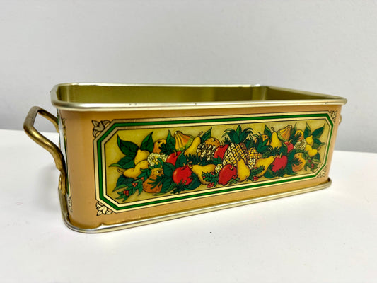 1981 Teleflora Tin Pyrex Loaf Pan Holder