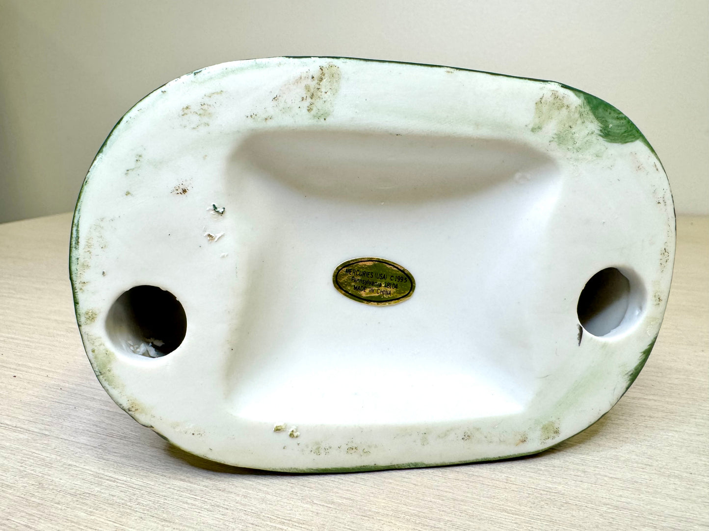 Vintage Porcelain Santa Statue