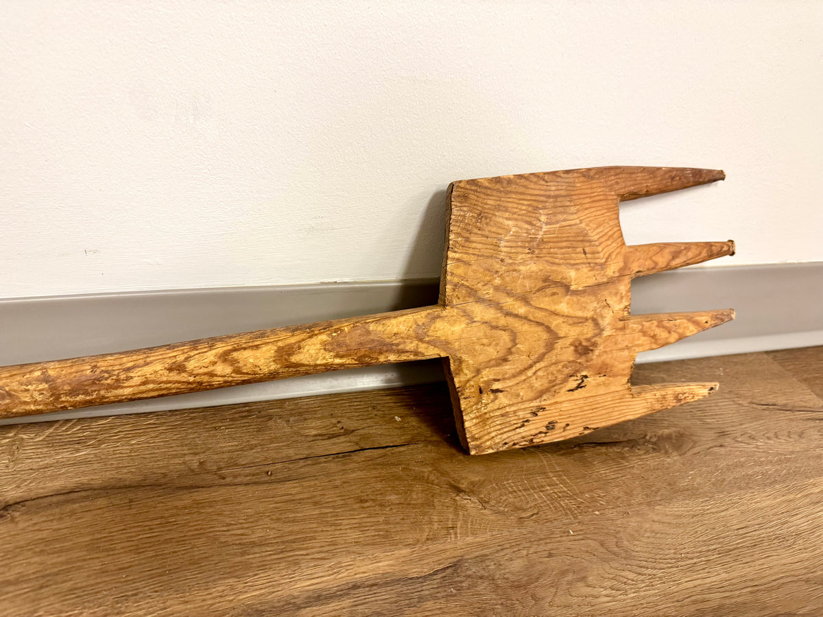Antique Wooden Pitch Fork