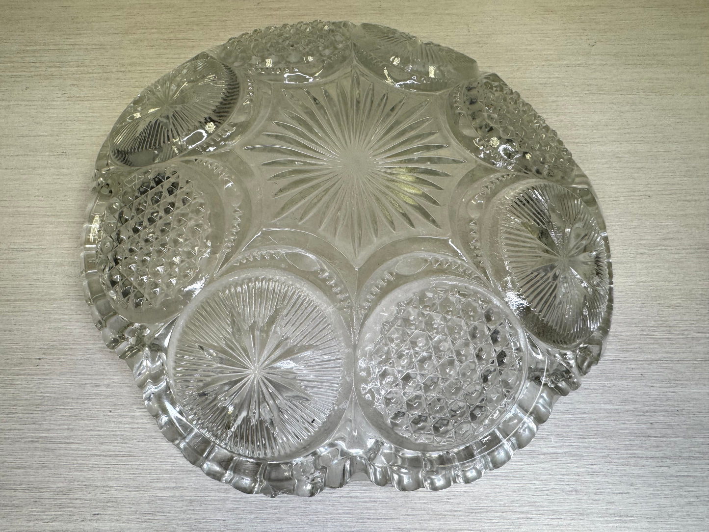 Early 1900s Crystal Serving Dish
