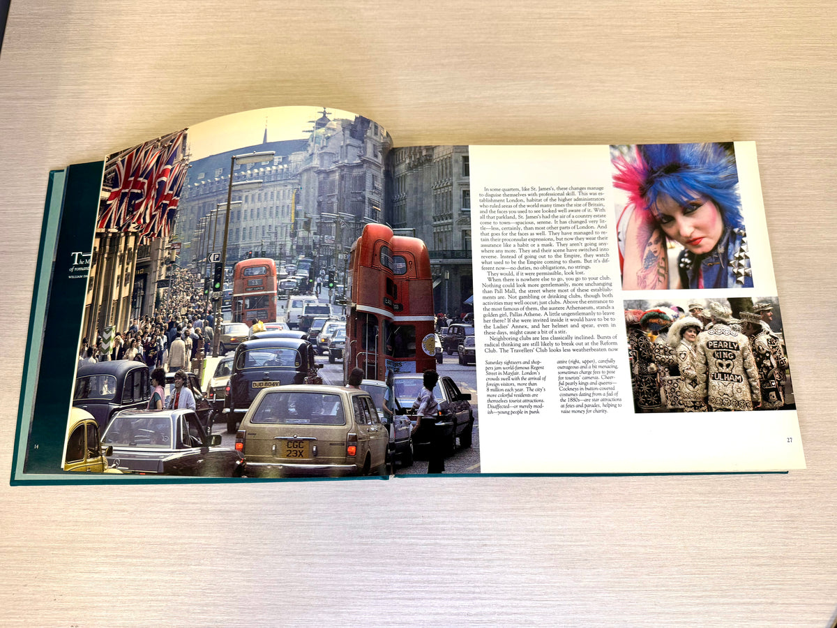 Libro "National Geographic Discovering Britain & Ireland" de 1985, por Jonathan B. Tourtellot