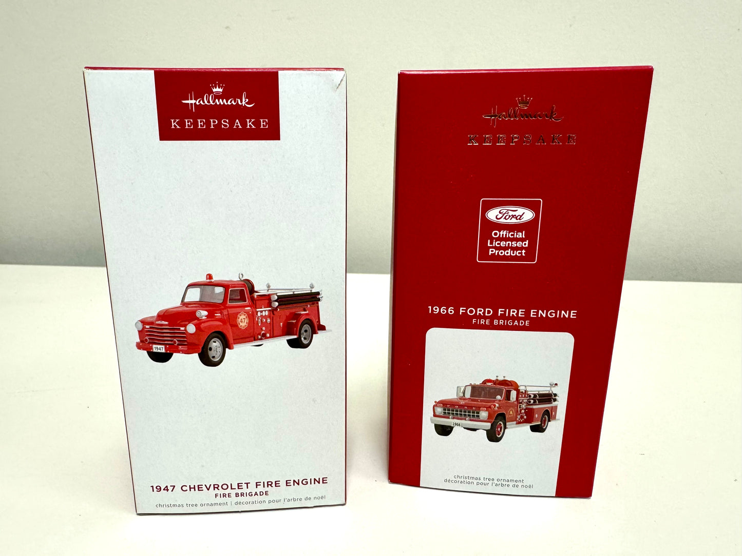 Firetruck Christmas Ornament Bundle
