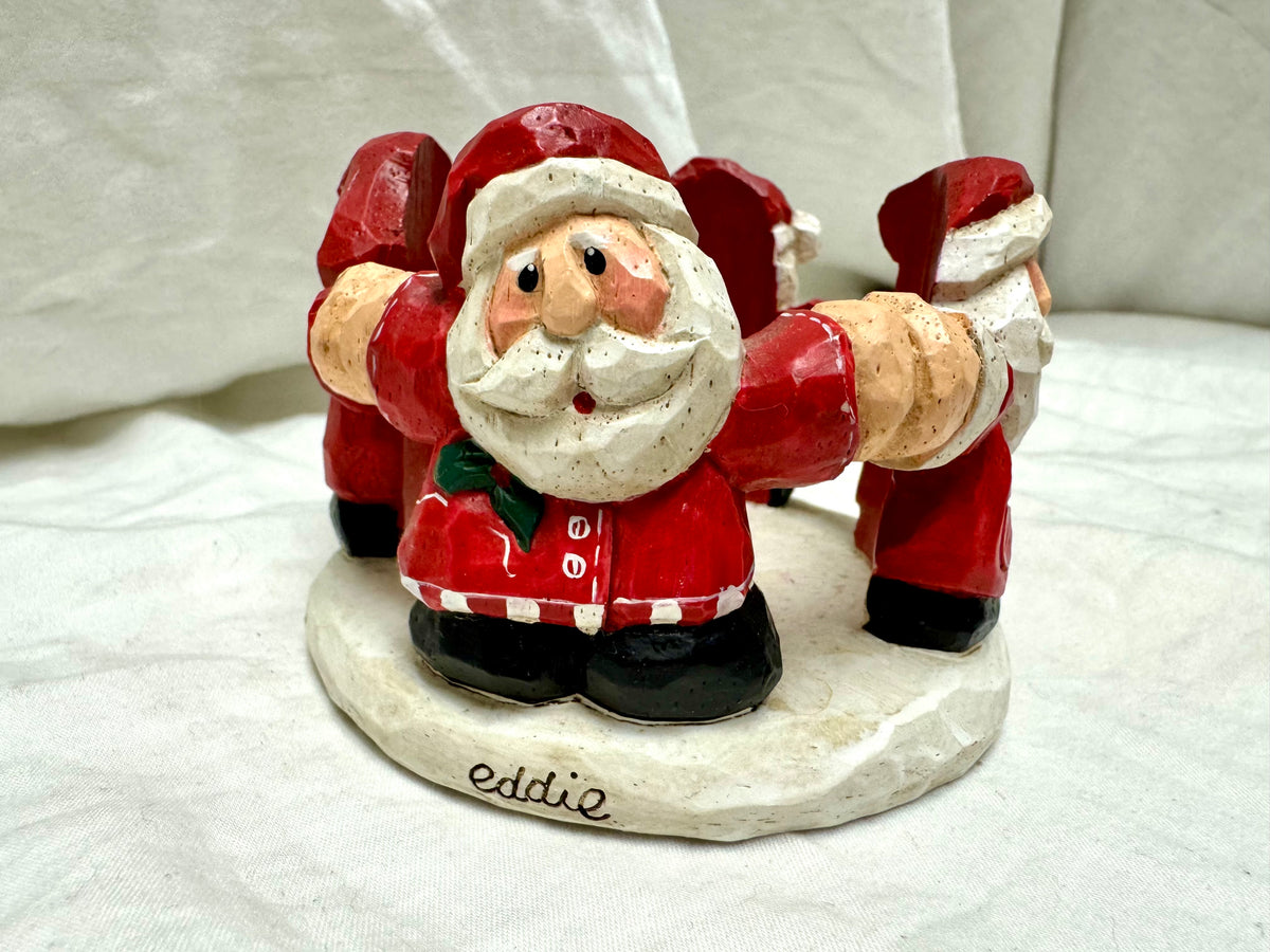 Santa Candle Holder