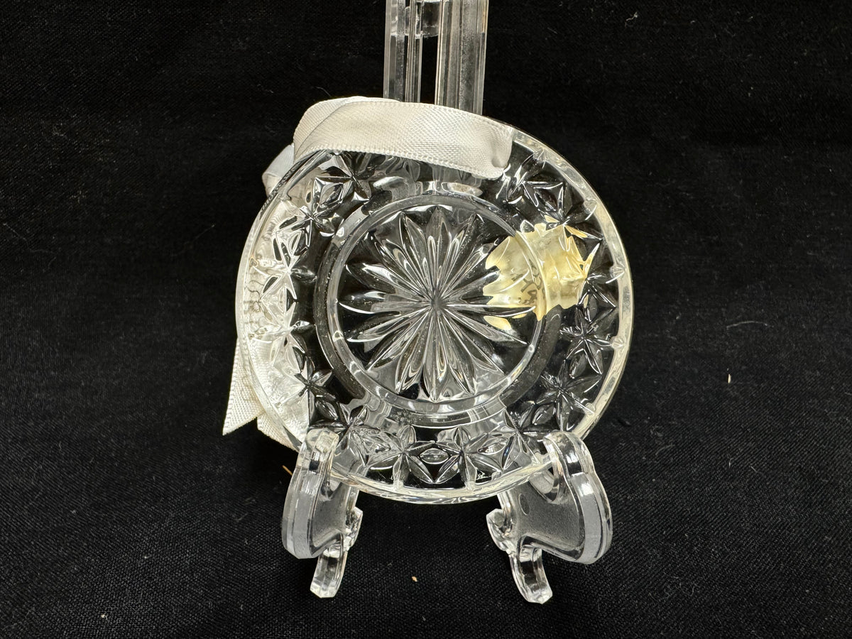 Adorno navideño de cristal de Waterford 2003 "Esperanza de coraje"