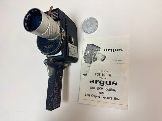 1960s Argus Metermatic 8mm Zoom Movie Camera
