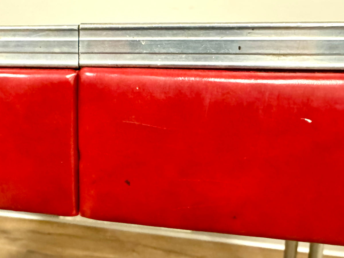 Juego de comedor rojo de los años 50