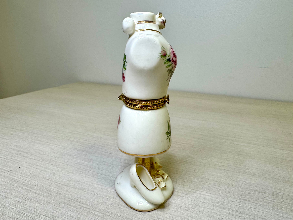 Porcelain Victorian-Style Trinket Box