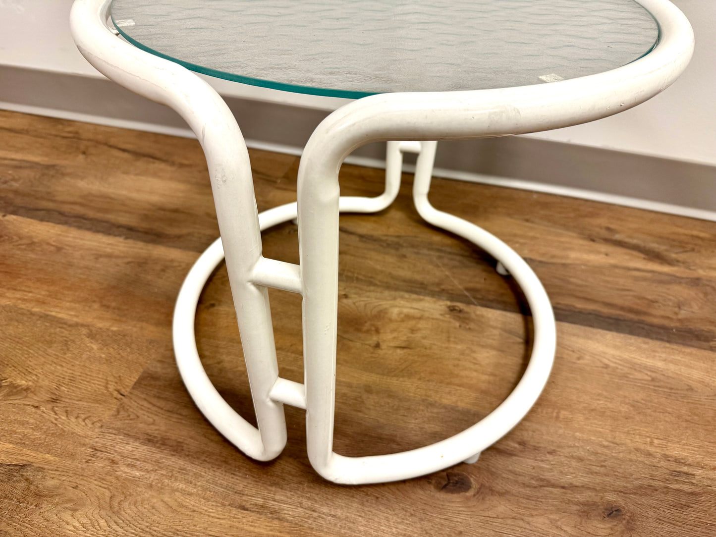 Midcentury Modern Glass Top Table