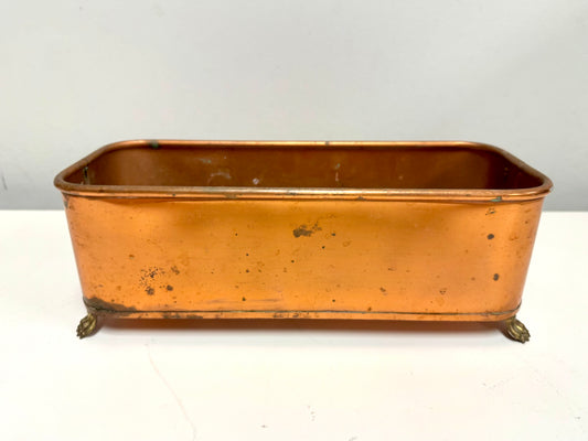 Antique Copper Windowsill Planter