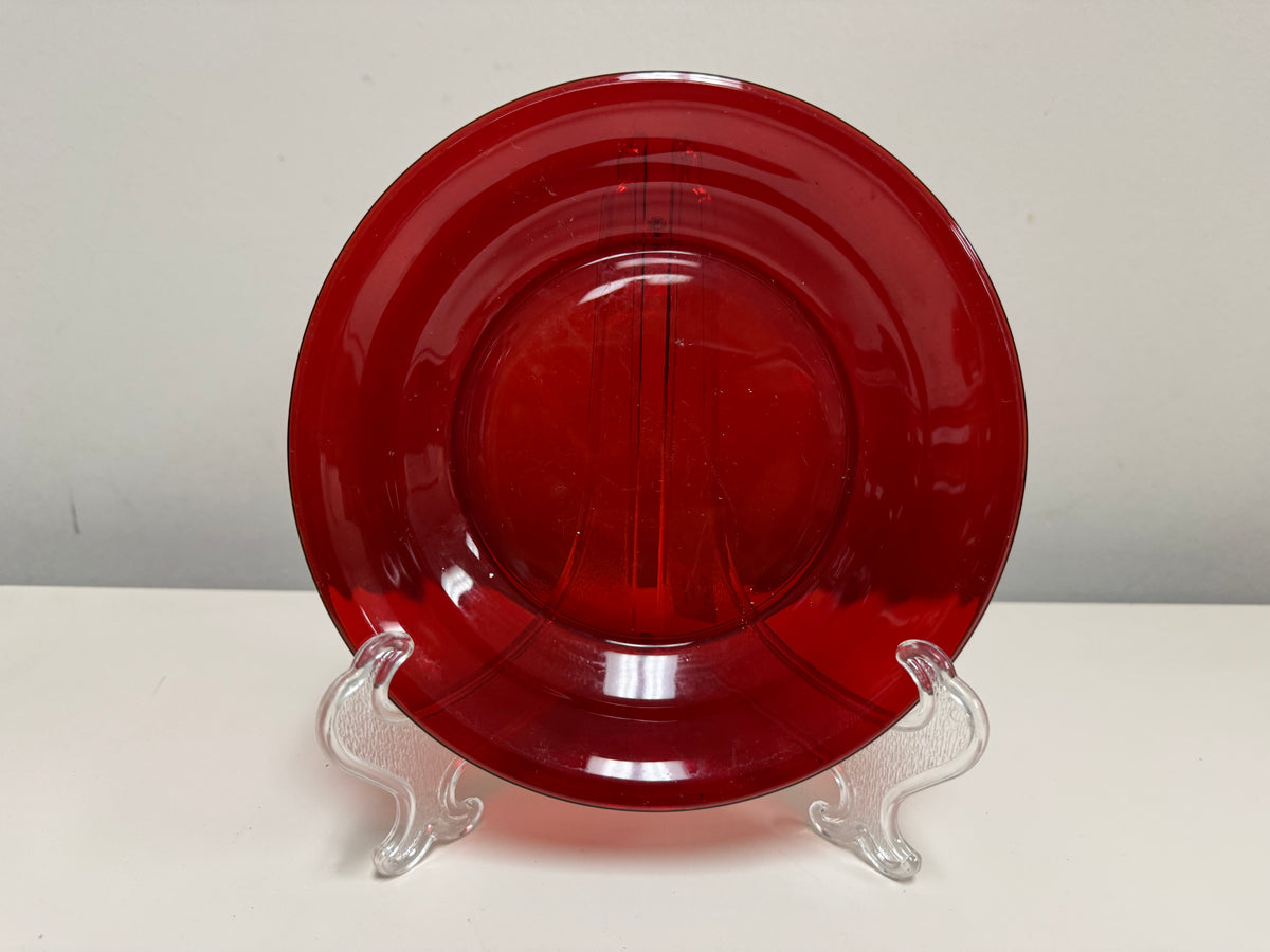 Anchor Hocking MCM Ruby Red Soup Bowl