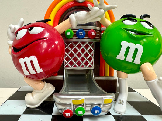1990s Red & Green M&M Jukebox Candy Dispenser
