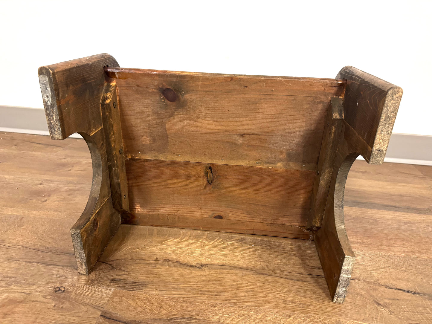 Vintage Two Step Stool with Storage