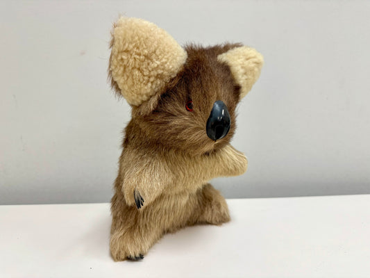 Vintage Real Fur Koala Stuffed Animal