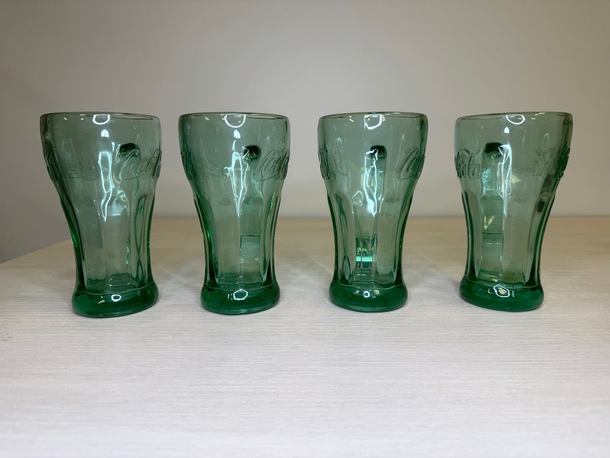 Coca Cola Libbey Green Glasses