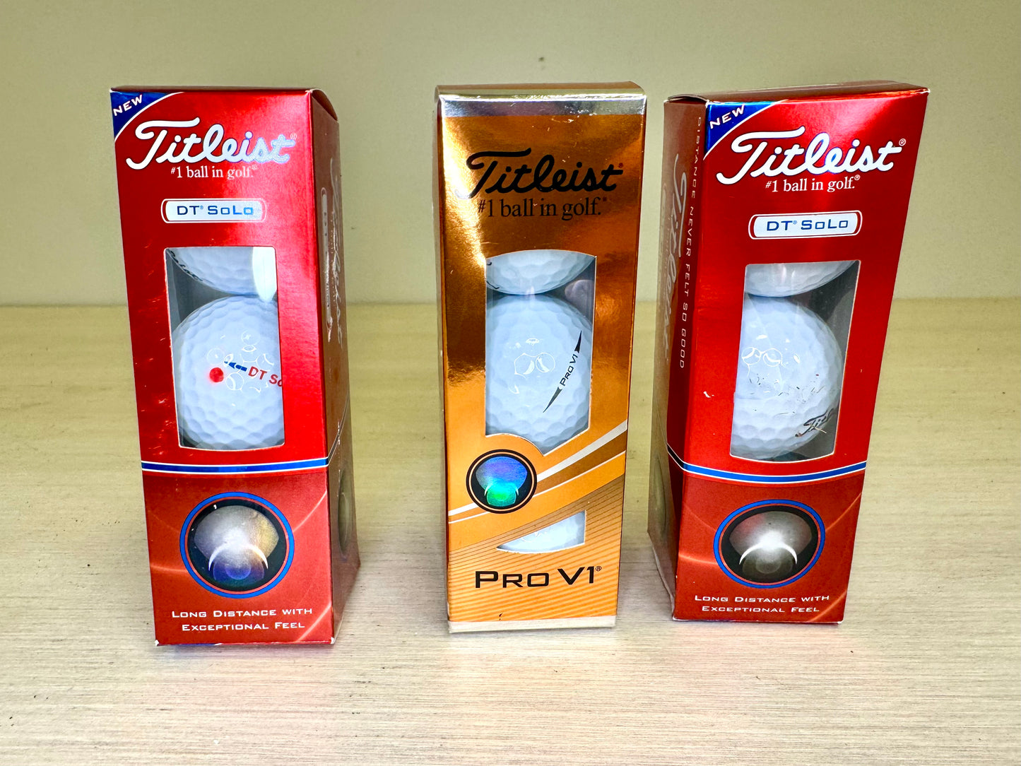 Titlelist Pro V1 & DT Solo Golf Balls