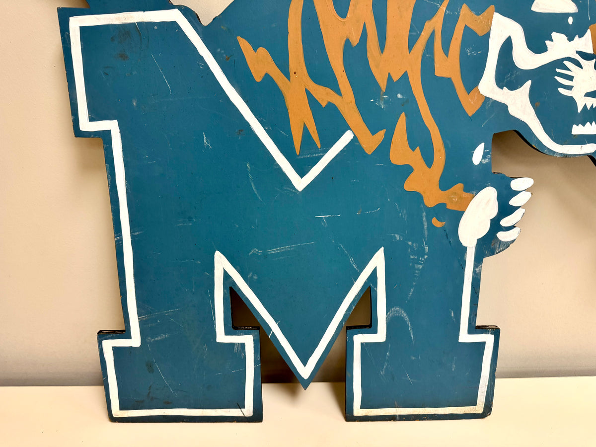 Cartel de jardín de madera de los Memphis Tigers
