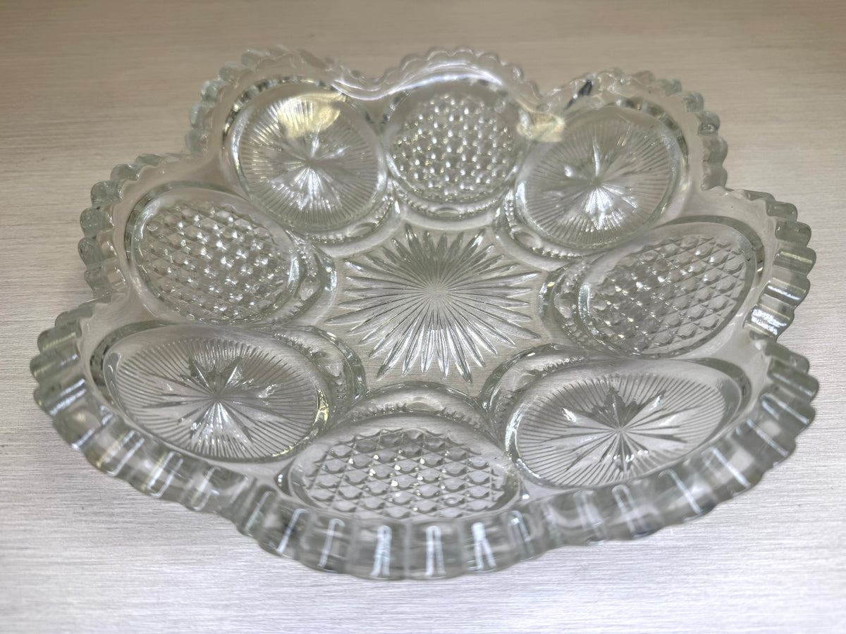 Early 1900s Crystal Serving Dish