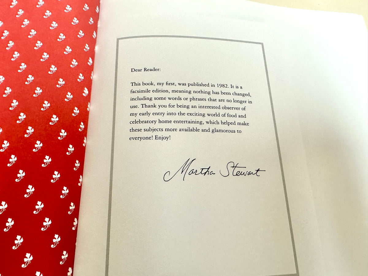 "Entertaining" by Martha Stewart (re-release print)