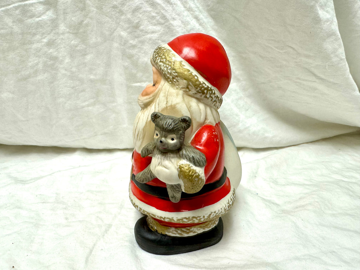 Hucha de cerámica de Papá Noel de los años 70