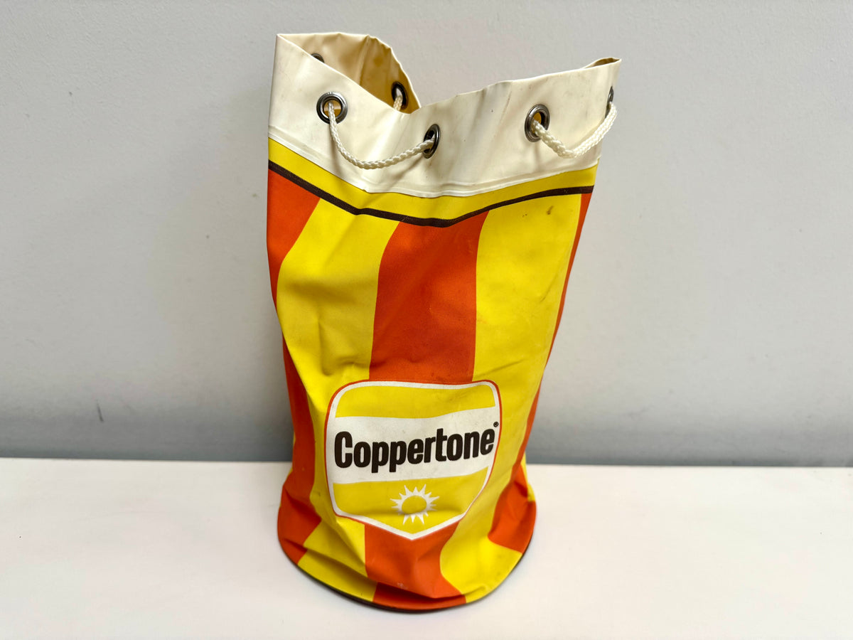 Bolso de playa Coppertone de los años 60