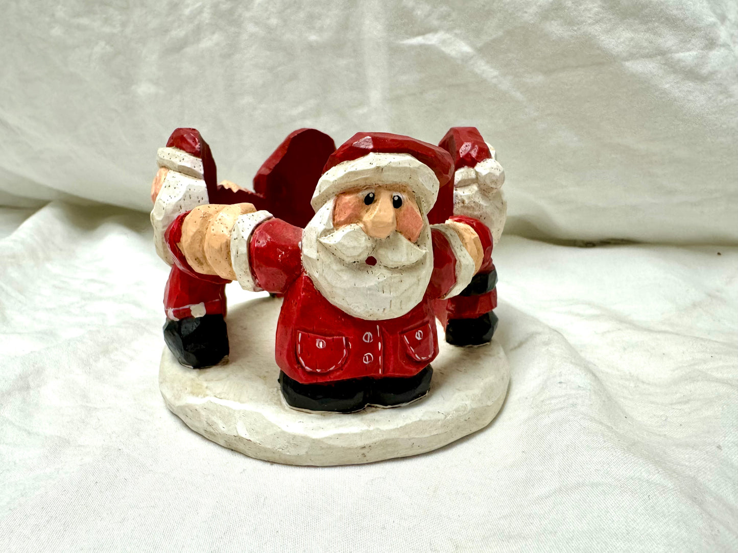 Santa Candle Holder