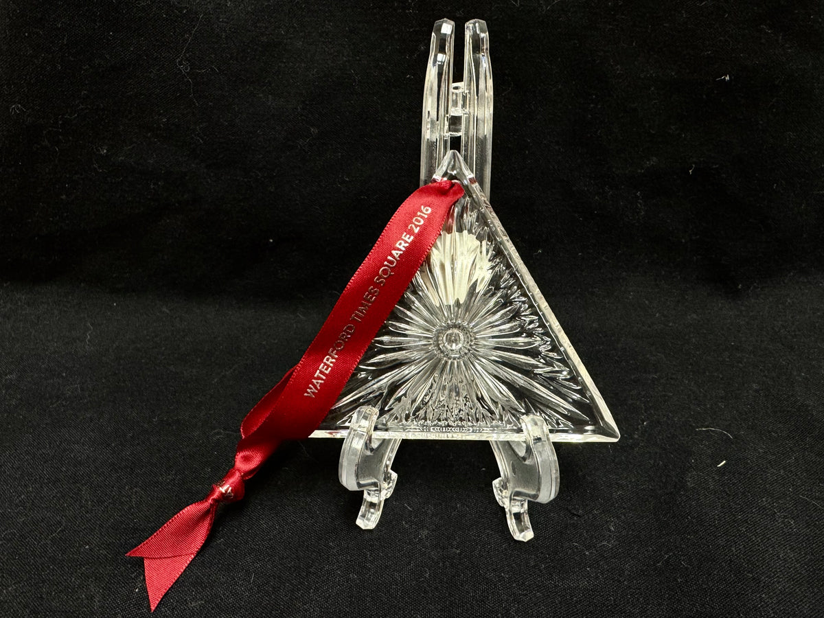 Adorno navideño de cristal Waterford Times Square 2016 "Regalo de la maravilla"