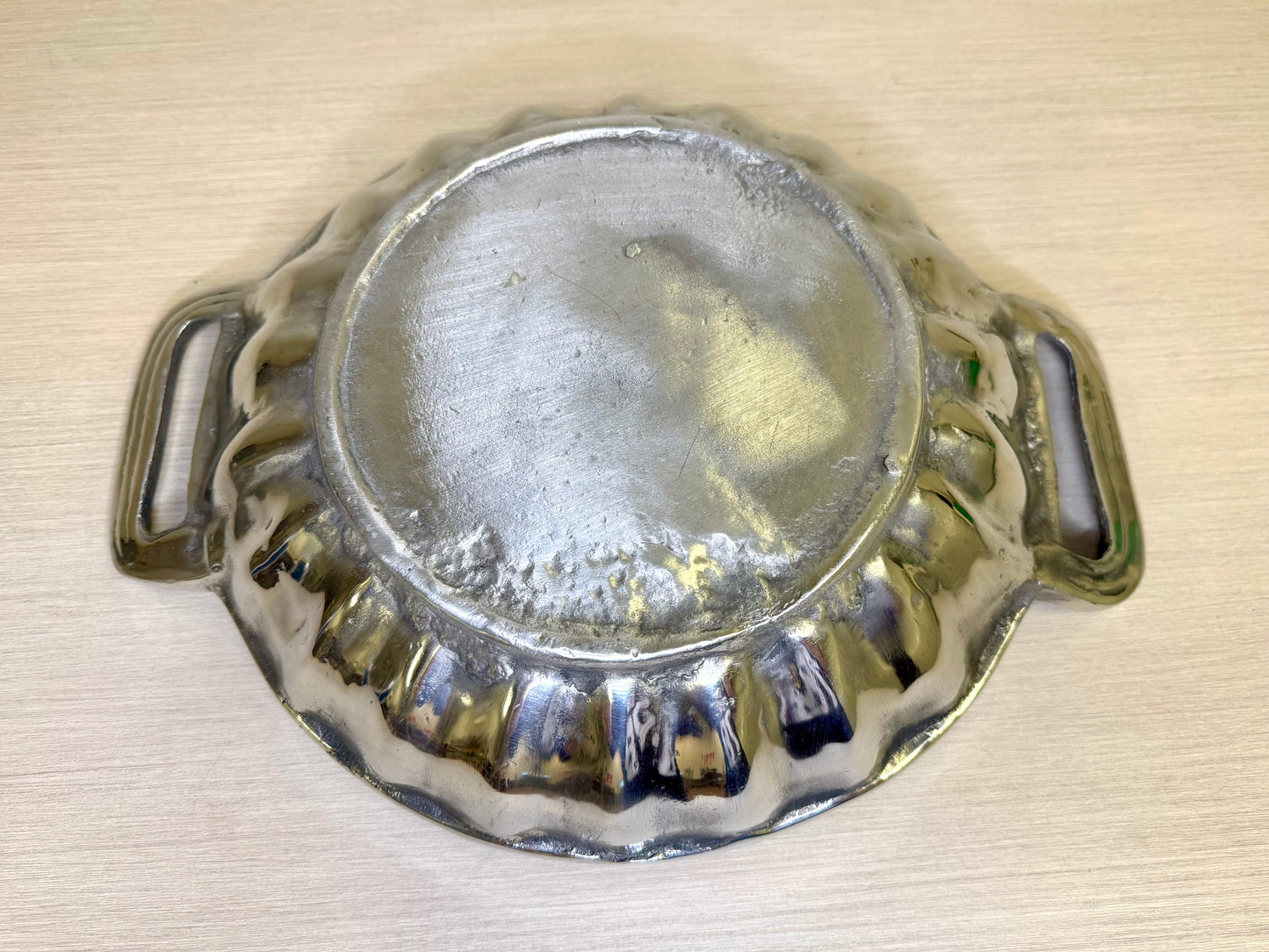 Vintage Pewter Weave Bowl