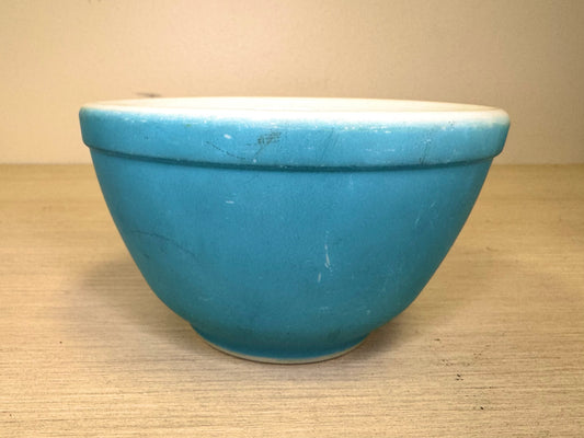 1940s Pyrex Primary Blue #401 Milk Glass Mixing Bowl